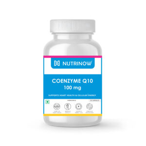 Nutrinow High Absorption Coenzyme Q10 CoQ10 100mg | Heart Health - Kidney health | 30 Capsules