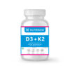 Nutrinow Vitamin D3 600 IU + K2 MK-7 Capsules | Bone Strength, Calcium Absorption & Immunity Support | Heart & Joint Health | 120 Veg Capsules